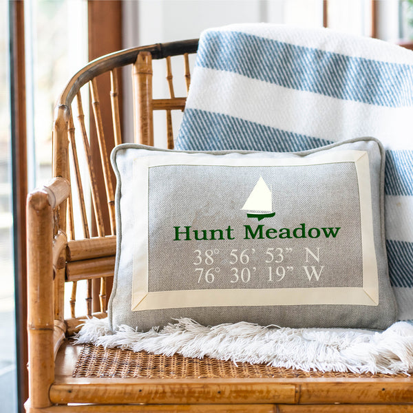 Hunt Meadow Neighborhood Pillow Annapolis Pillow Company