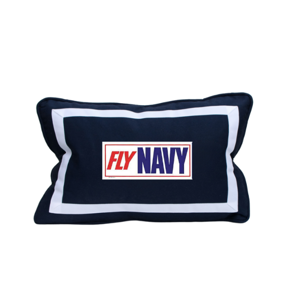FLY Navy Patch Pillow
