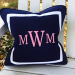 Monogram Pillow 18"