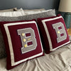 Varsity pillows made for a multi sport athlete of Broadneck High School.