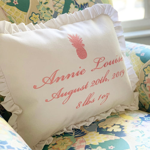 Monogram Pillow Custom 18 – Annapolis Pillow Company