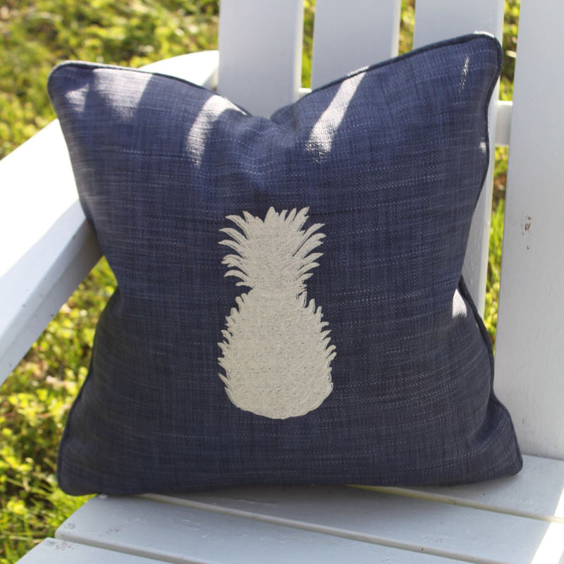 Pineapple on Indigo 18"