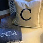 Monogram Pillow 18"