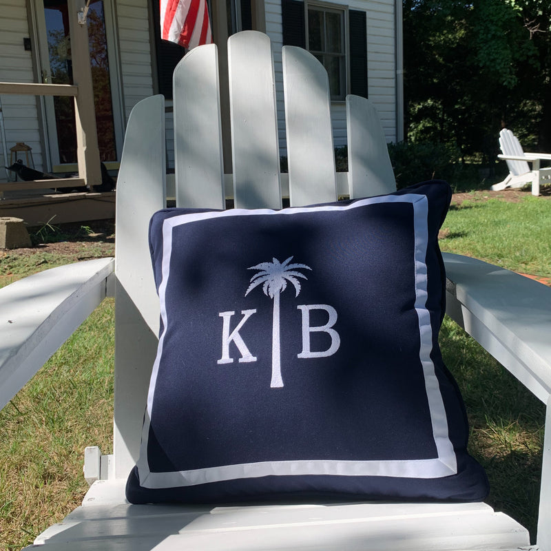 Monogram Pillow Custom 18 – Annapolis Pillow Company