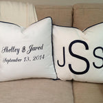 Monogram Pillow 18"