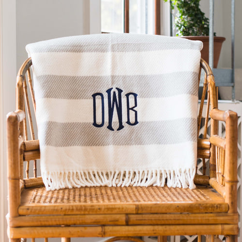 Monogram Throw Blanket