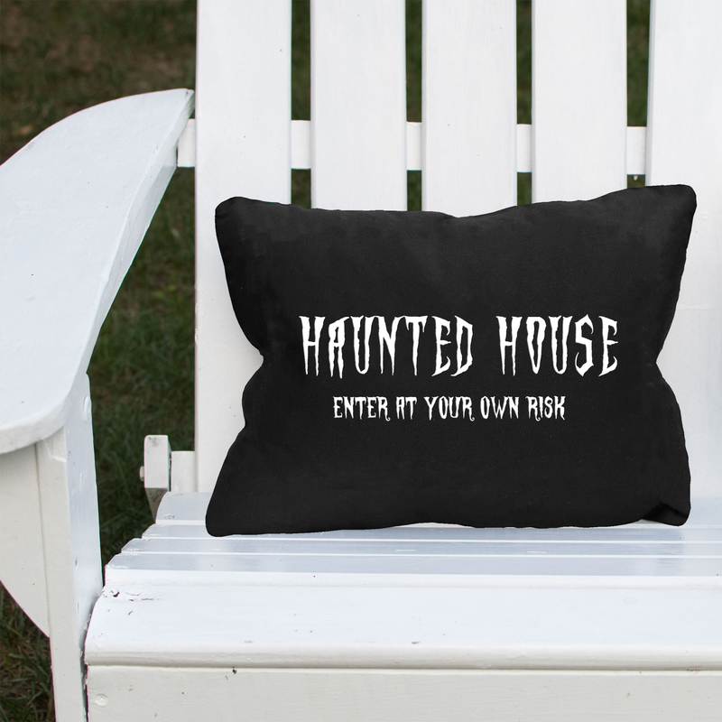 Haunted House Halloween Lumbar