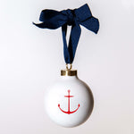 Anchor Ball Ornament