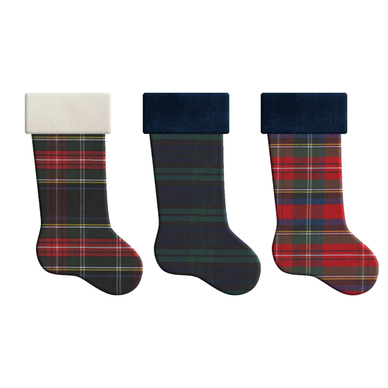 Holiday Stockings Plaid