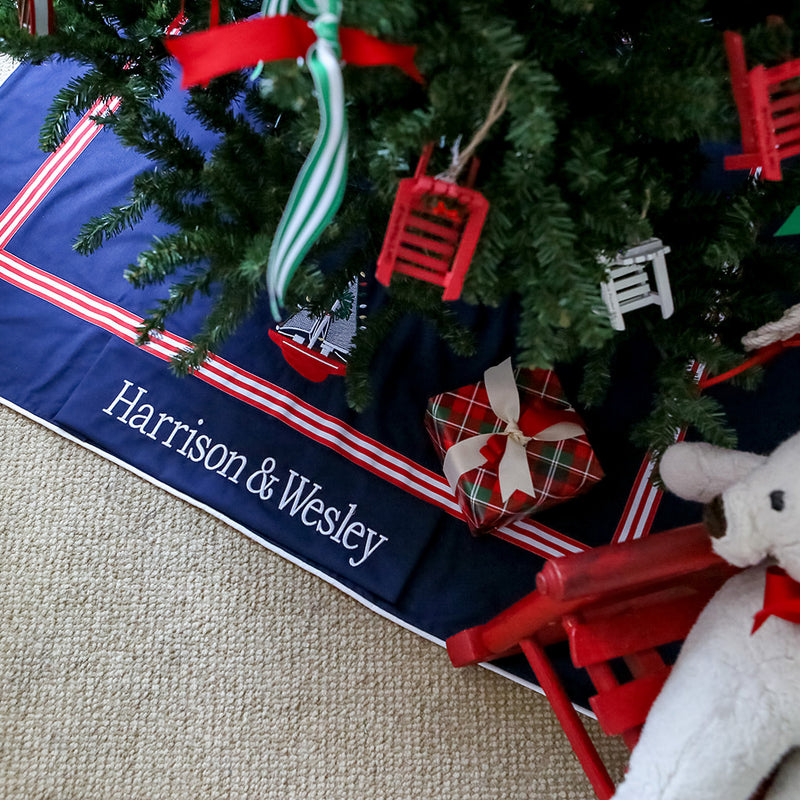 Tree Skirt in Navy