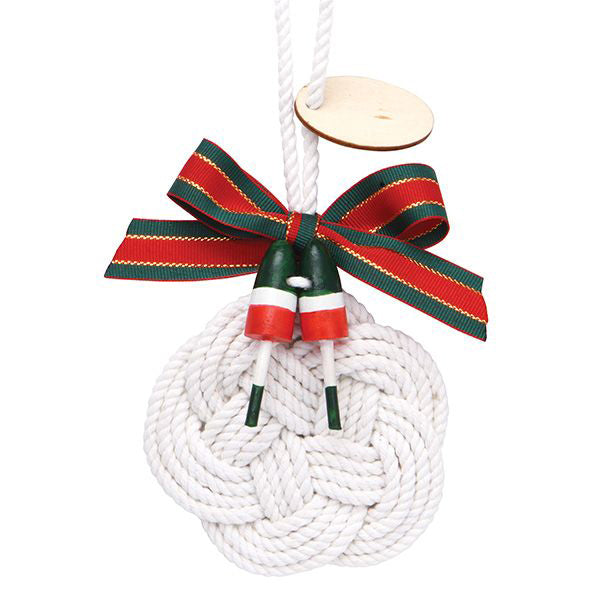 Ornament Rope Wreath w/ Buoys