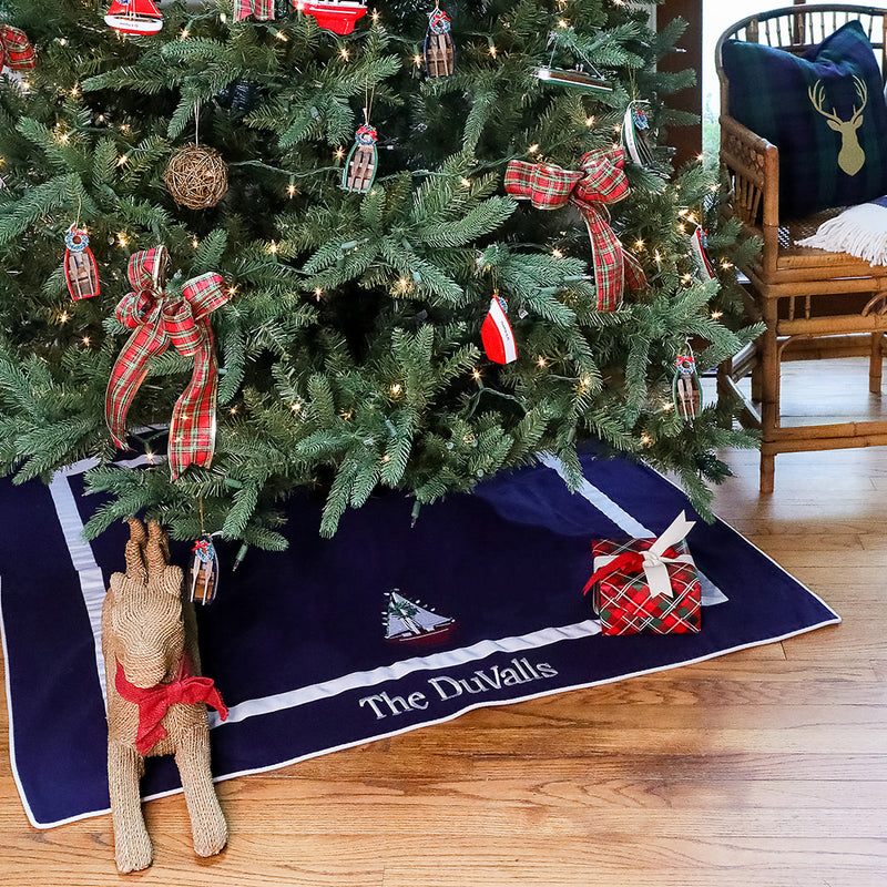 Tree Skirt in Navy